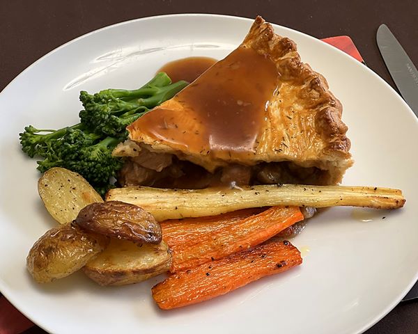 delicious steak in ale