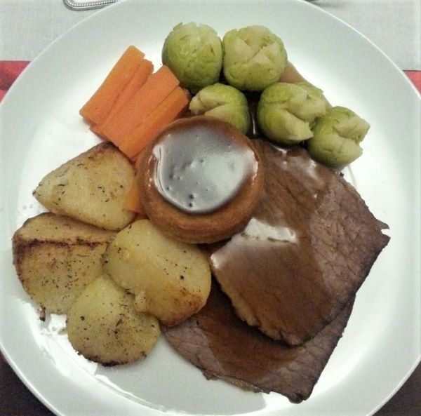 Roast beef dinner
